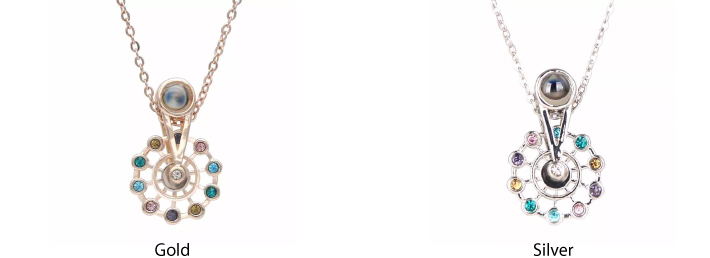 Ferris Wheel 100 Languages I Love You Necklace